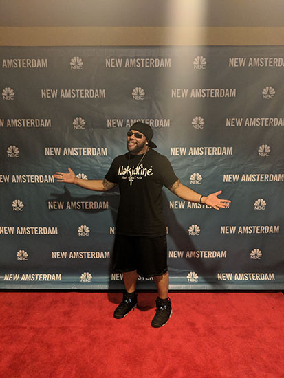 PT on red carpet