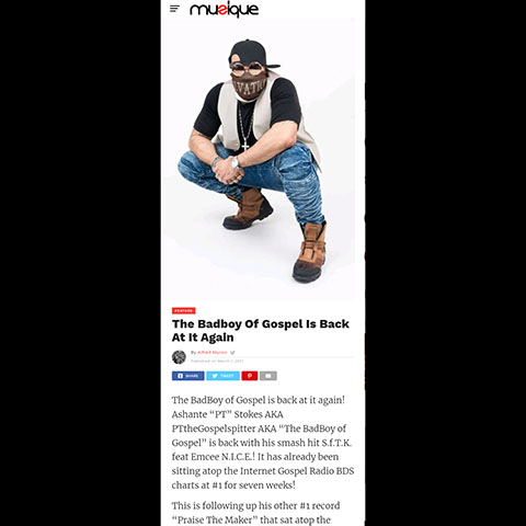 Image link to article on Musique - The Badboy Of Gospel Is Back At It Again